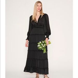 Chelsea & Violet Satin Ruffle Maxi XL